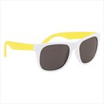 White with Yellow Temples Side